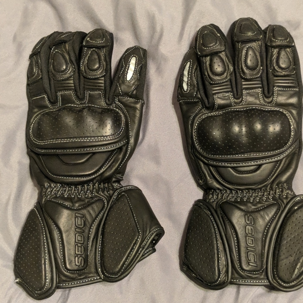 Sedici Men's Biker Gloves Black Large